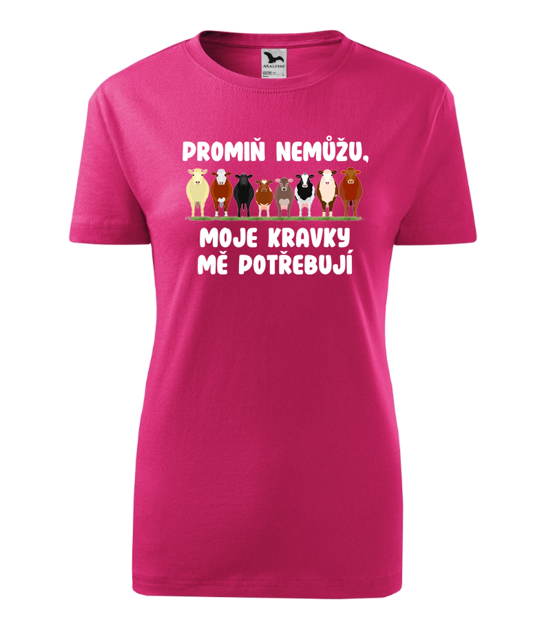 Triko promiň, nemůžu moje kravky mě potřebují