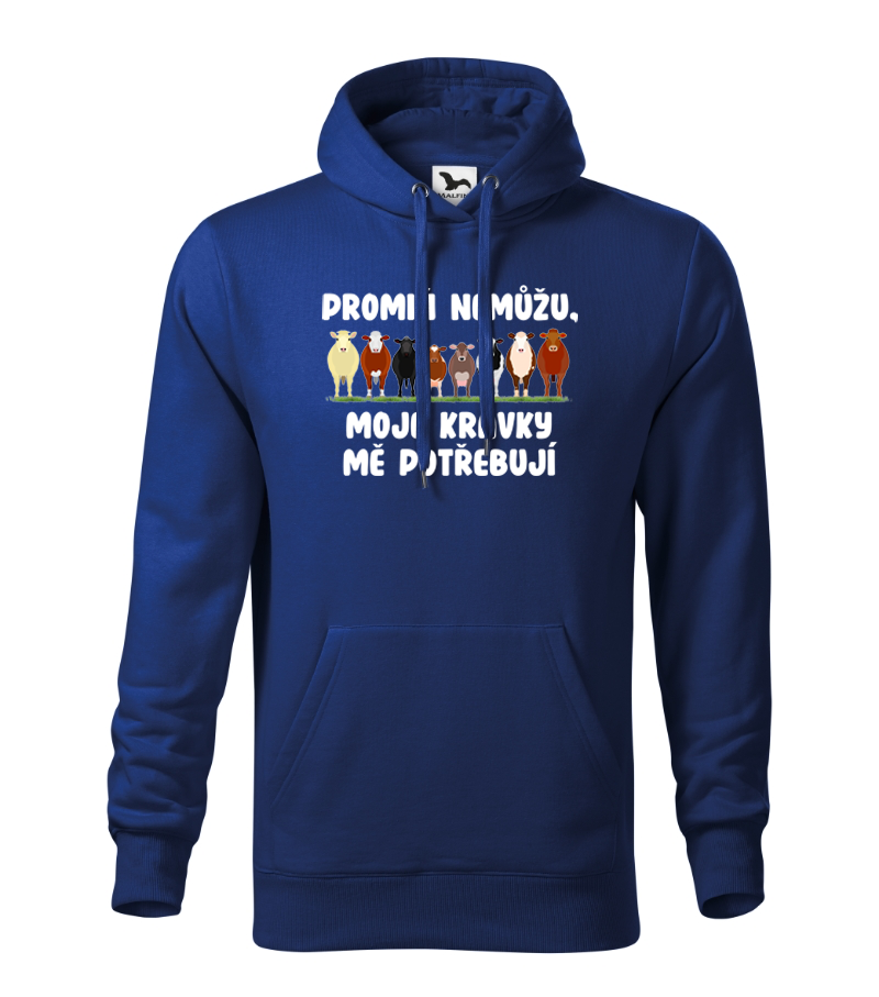 Mikina promiň nemůžu, moje kravky mě potřebují