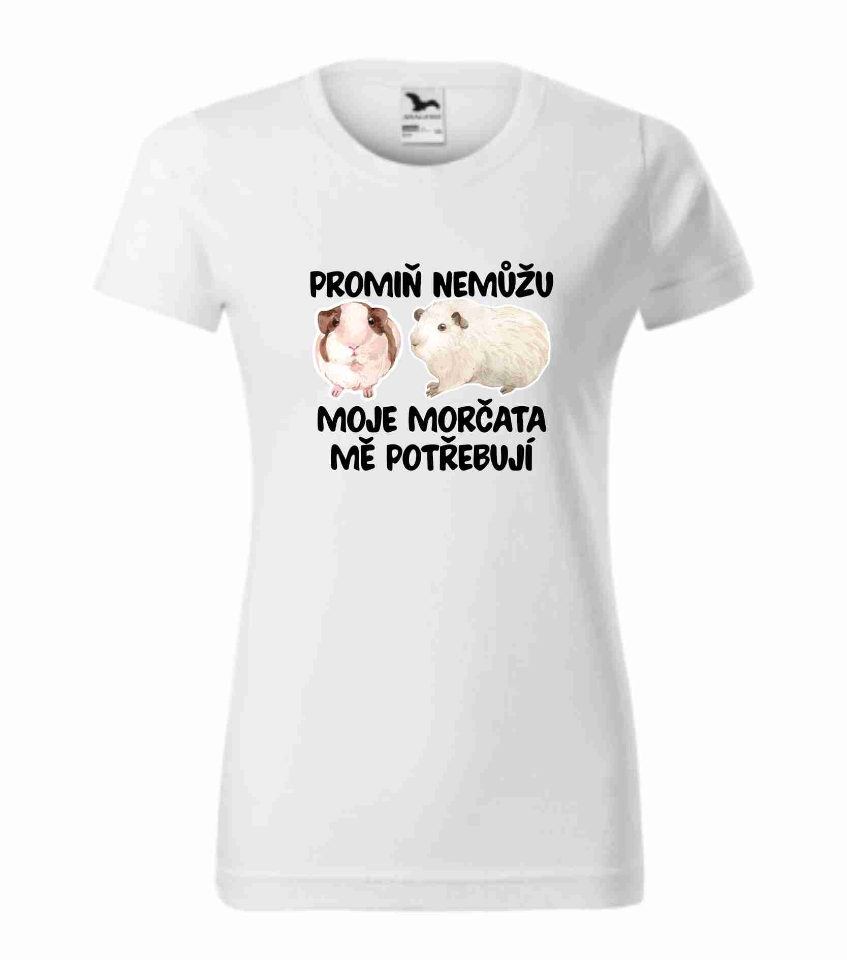 Tričko promiň nemůžu moje morčata me potřebují