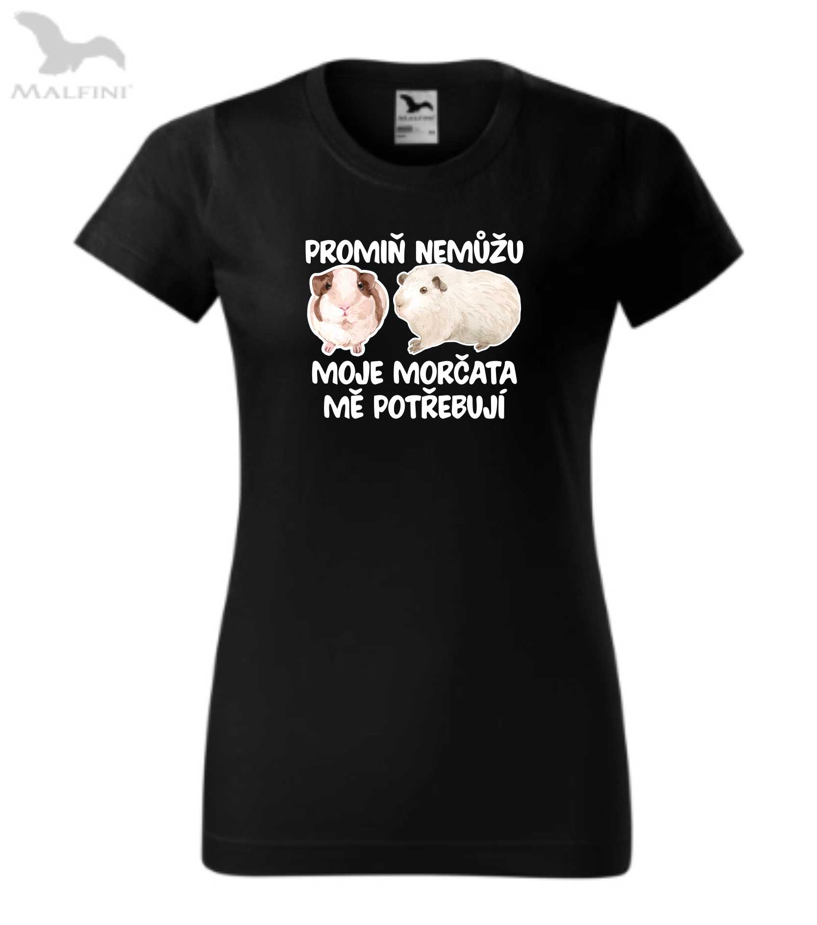 Tričko promiň nemůžu moje morčata me potřebují