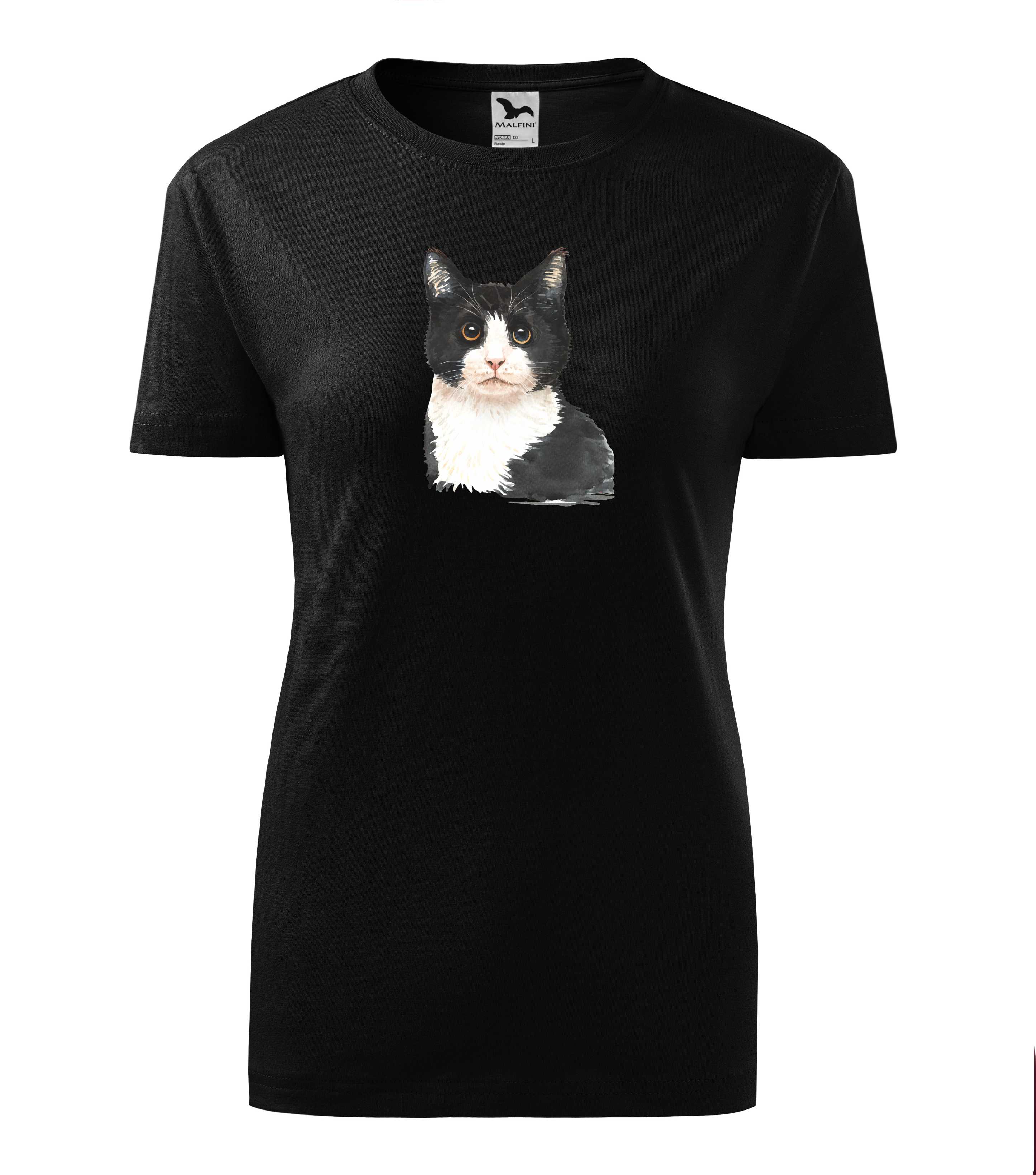 Tričko černobílá kočka