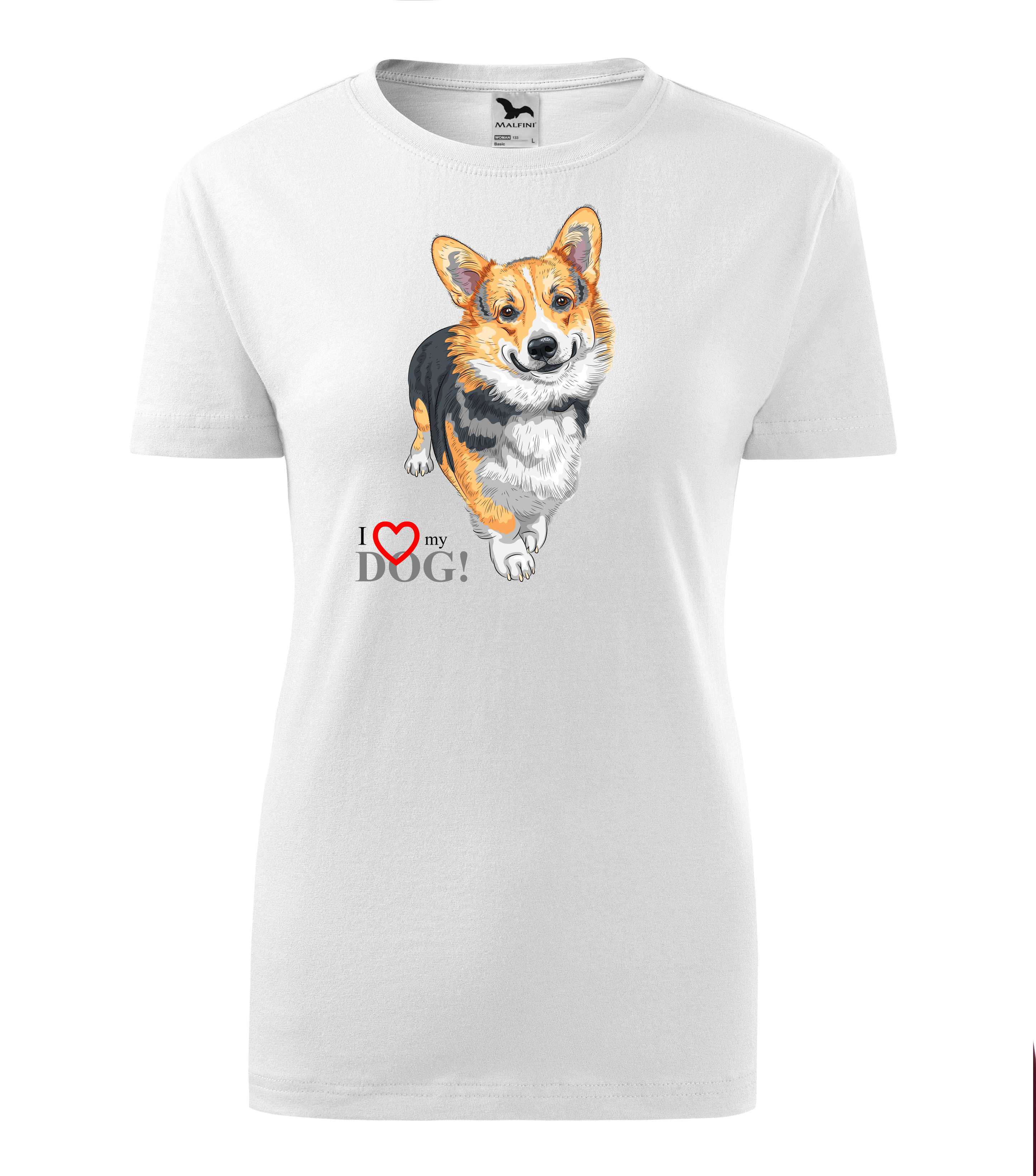 Tričko corgi - i love my dog
