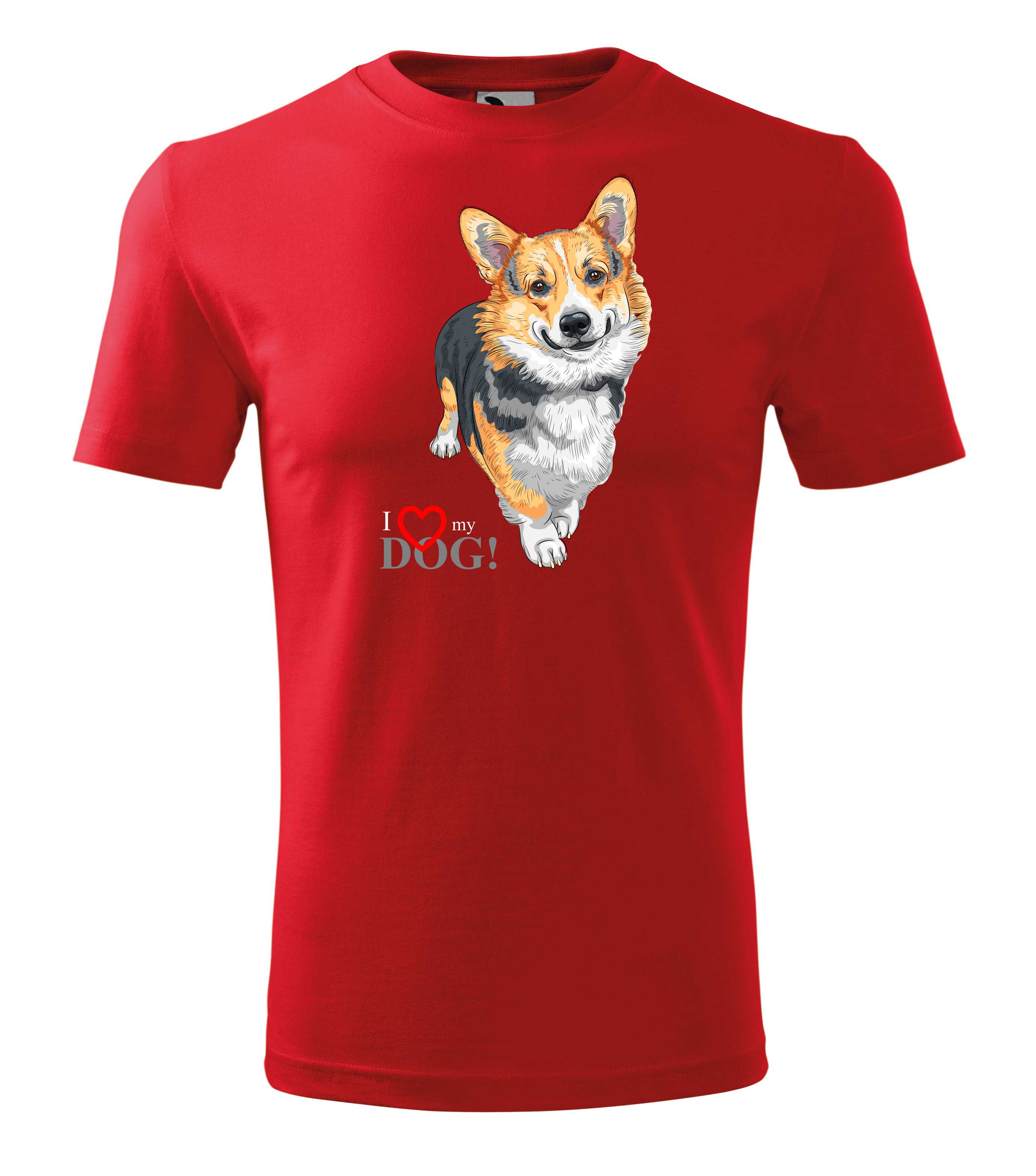 Tričko corgi - i love my dog