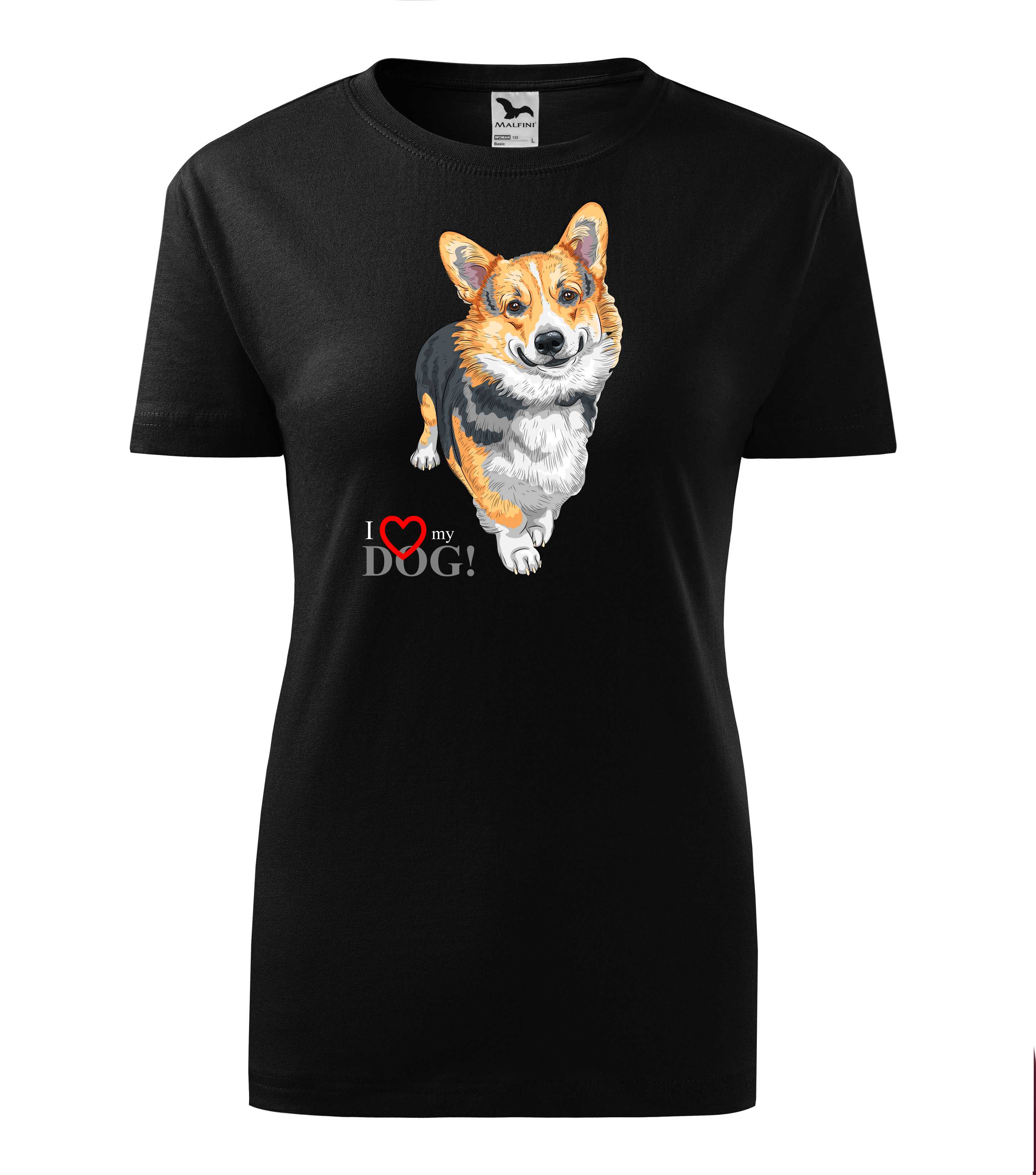 Tričko corgi - i love my dog