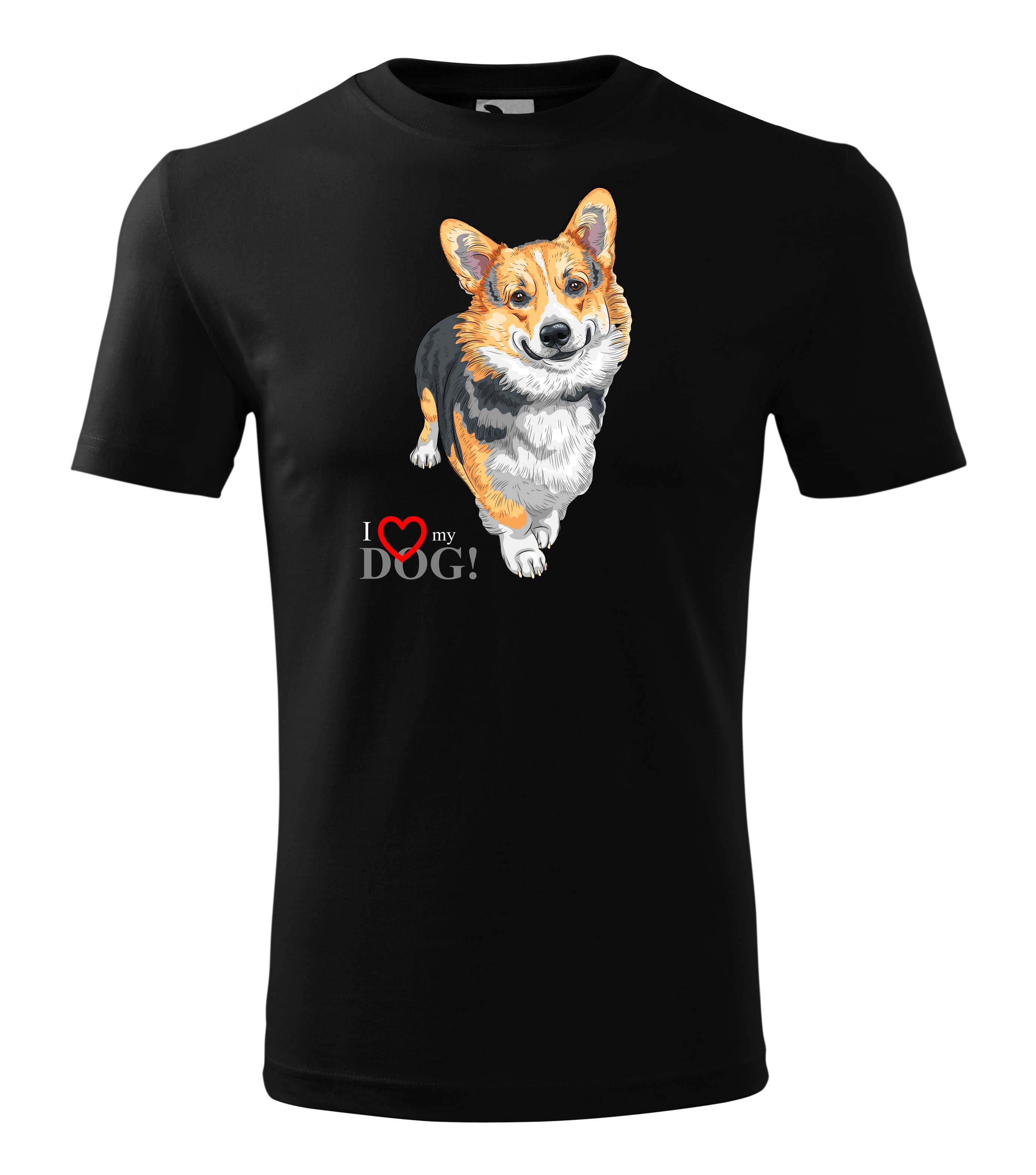 Tričko corgi - i love my dog