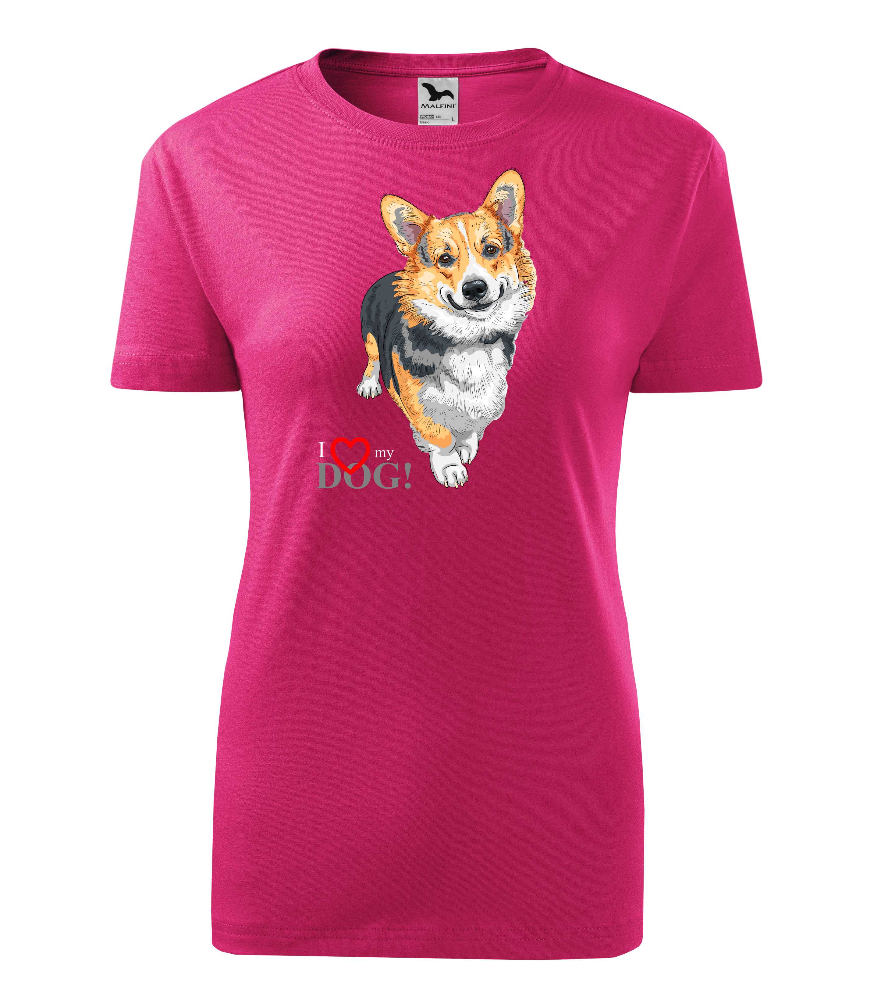 Tričko corgi - i love my dog