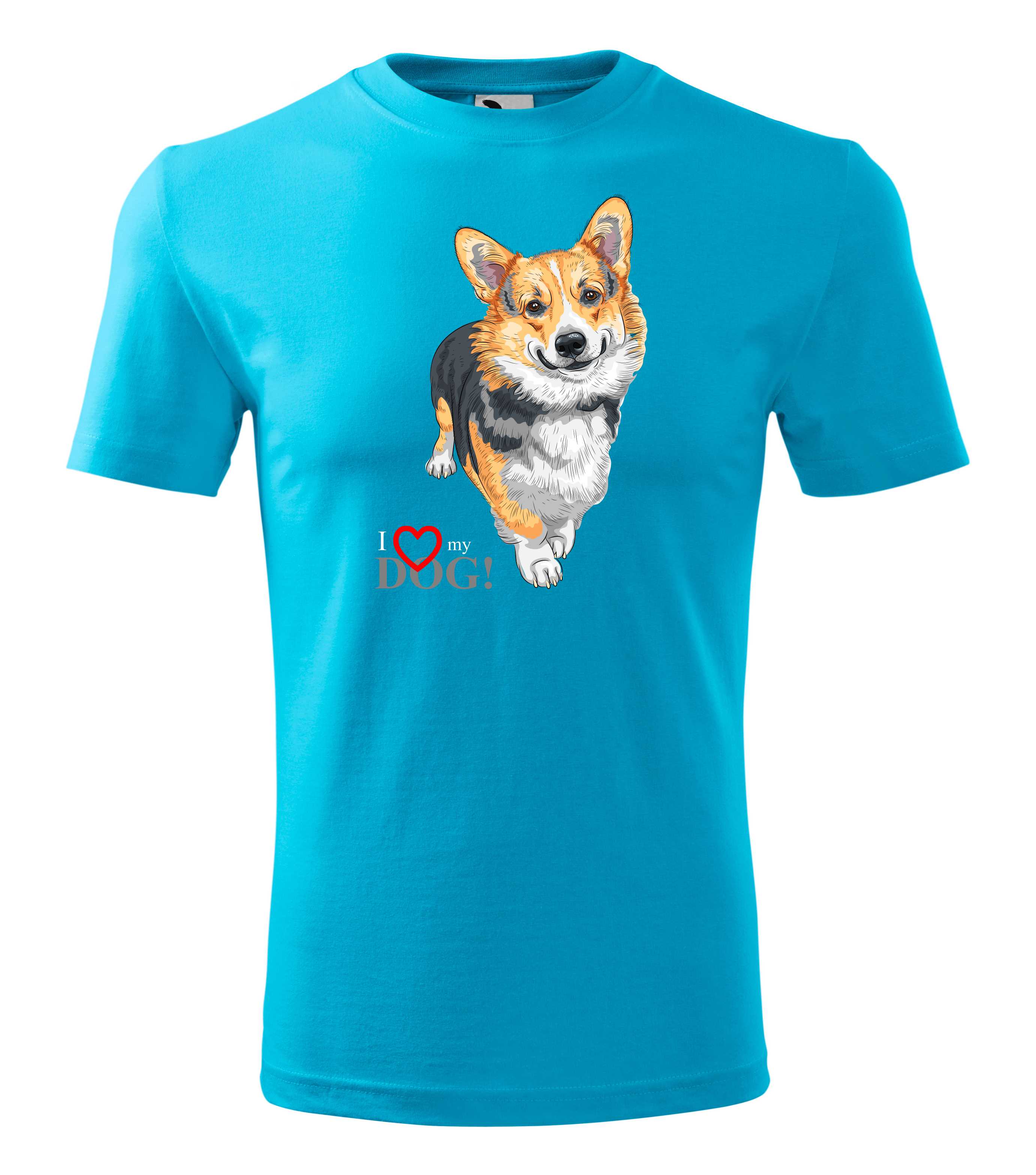 Tričko corgi - i love my dog