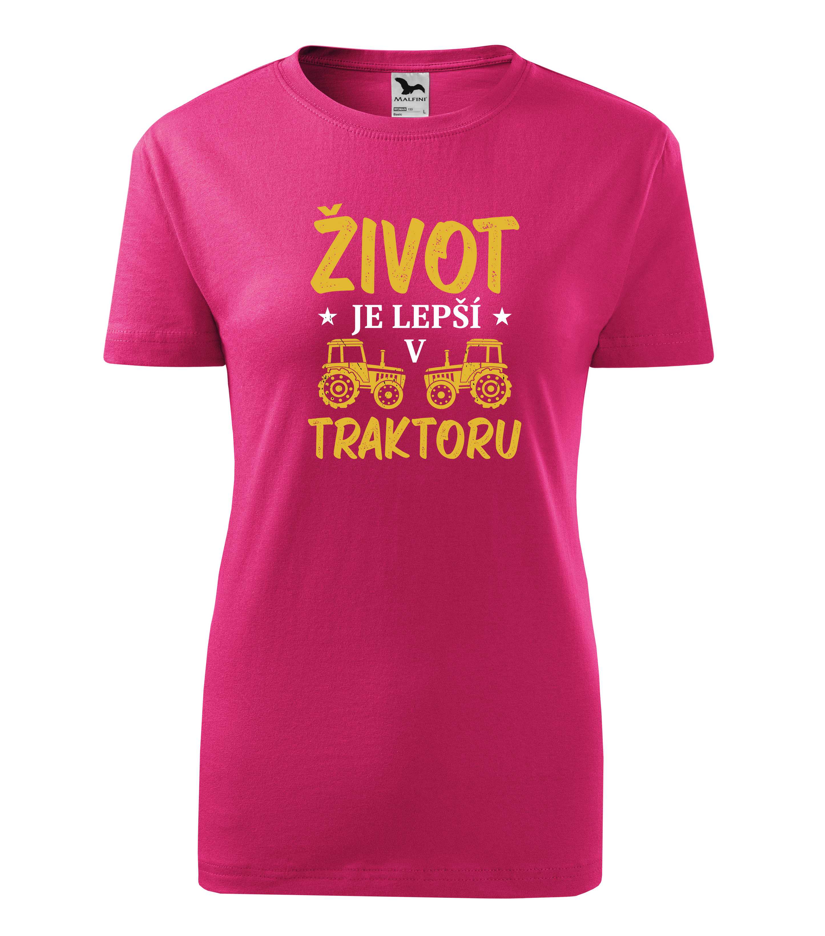 Tričko život je lepší v traktoru