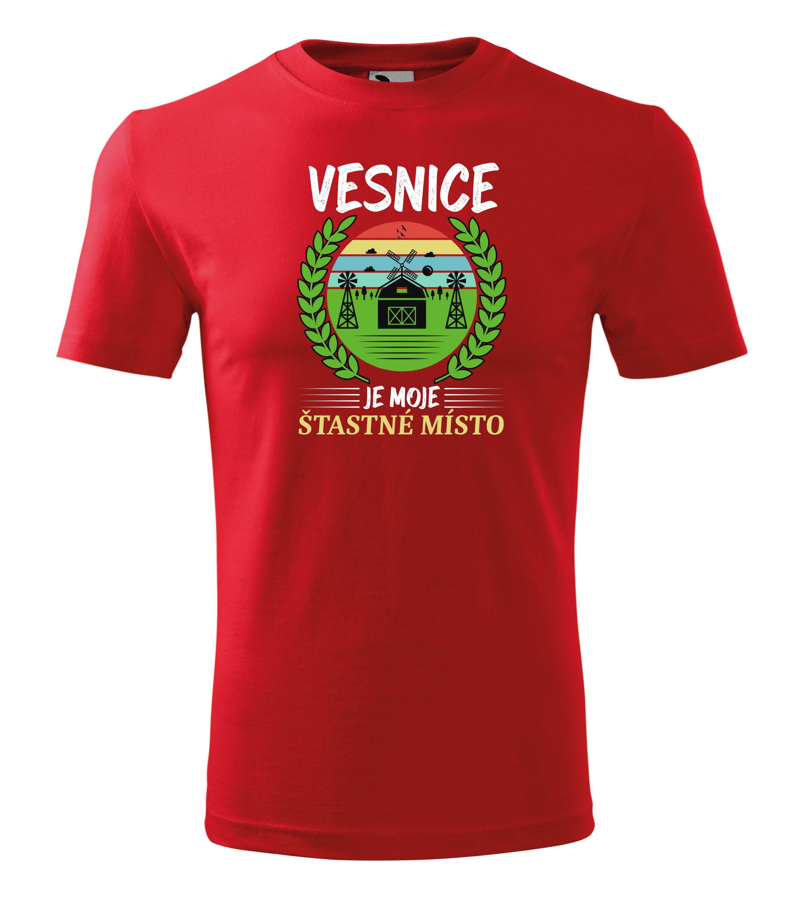 Tričko vesnice je moje šťastné místo