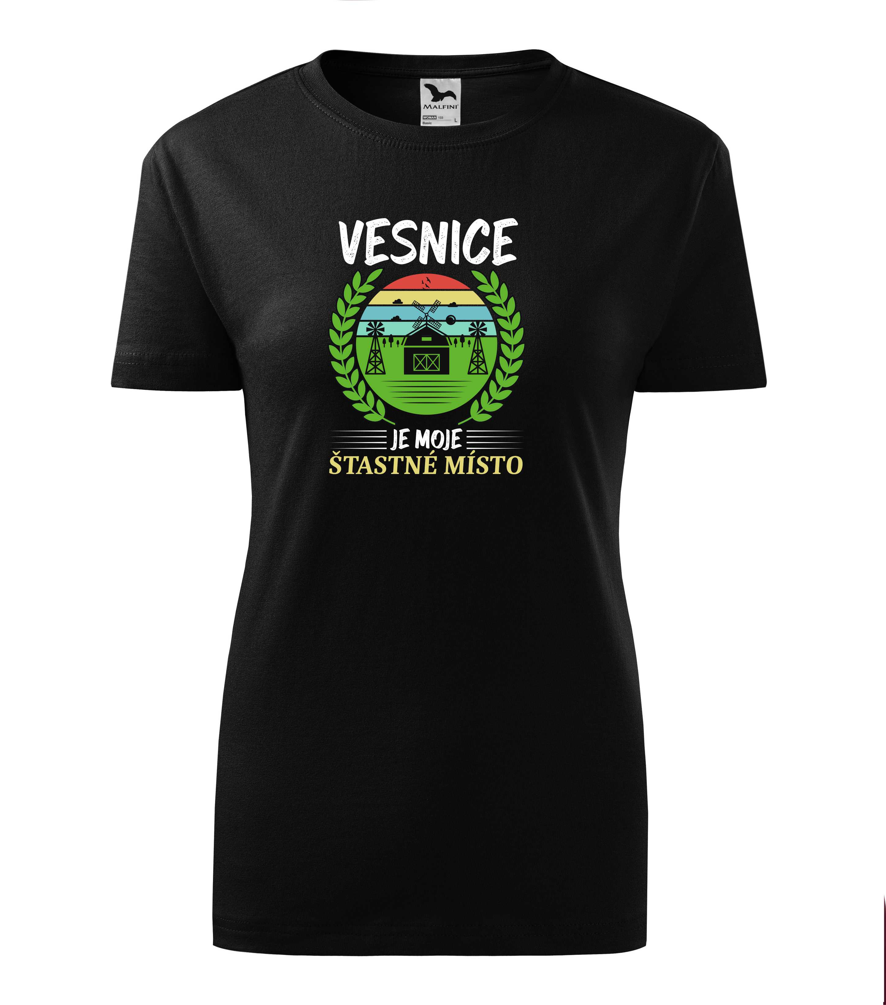 Tričko vesnice je moje šťastné místo