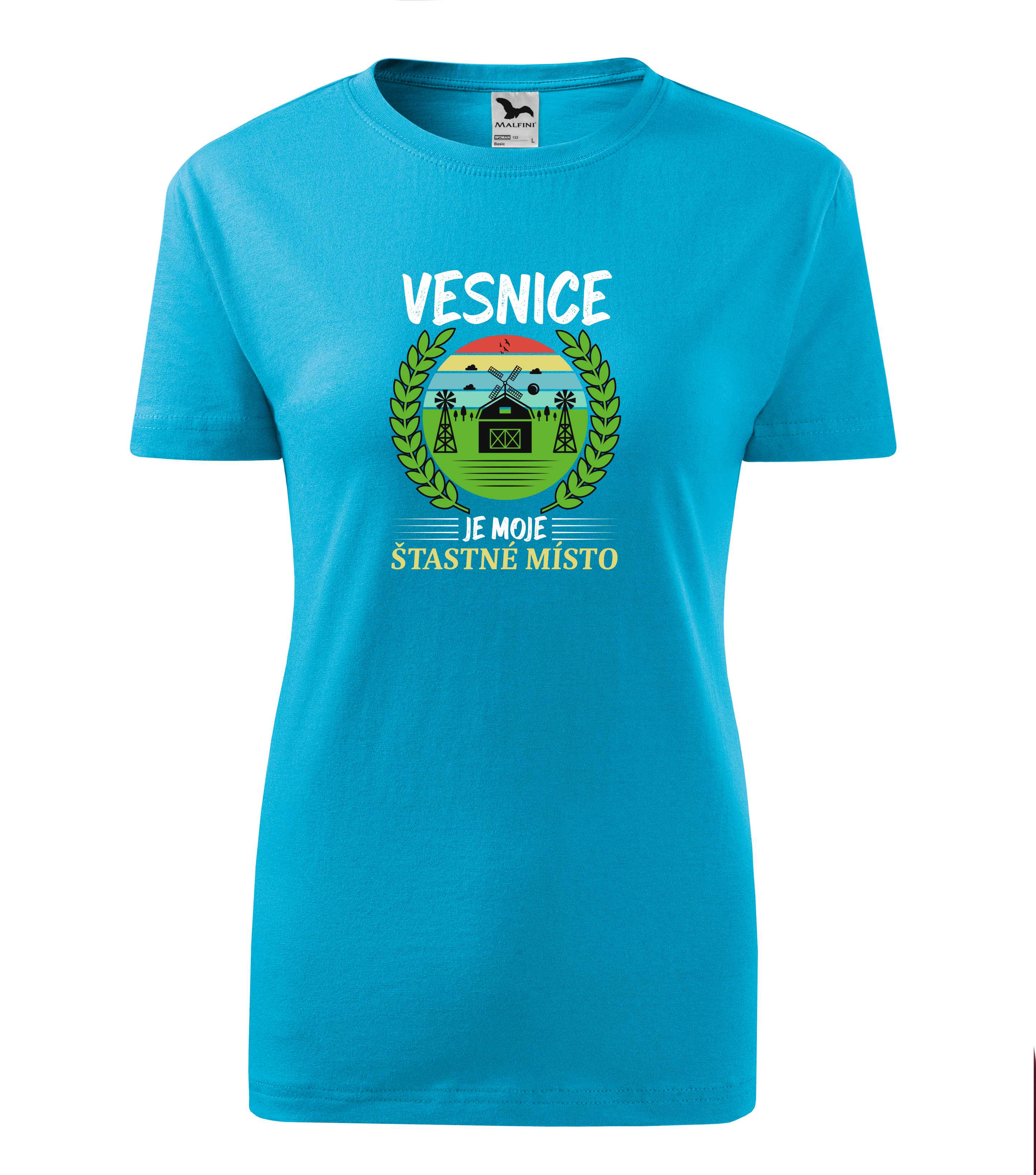 Tričko vesnice je moje šťastné místo