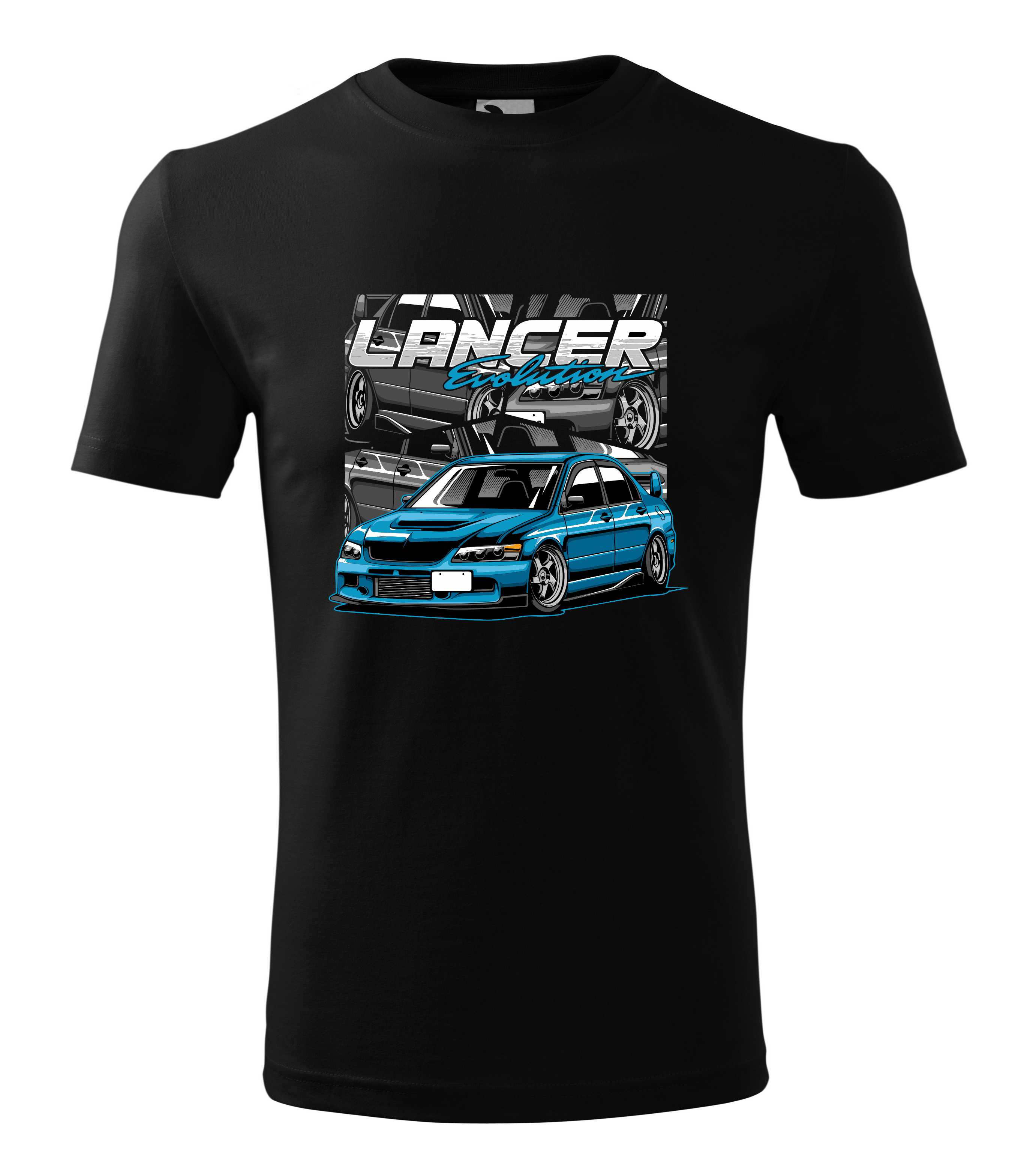 Lancer evo blue