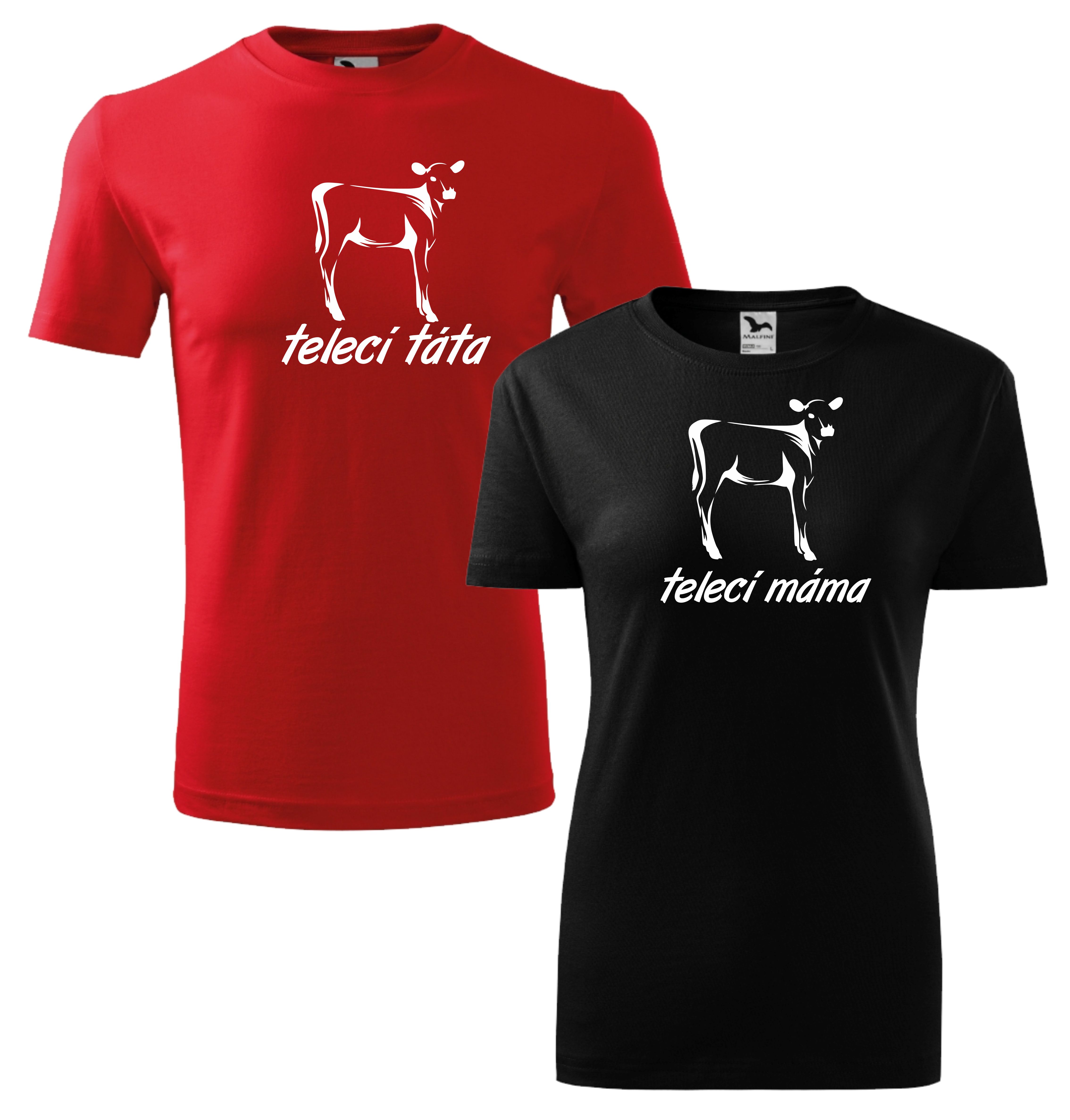 Párová trička telecí máma a telecí táta