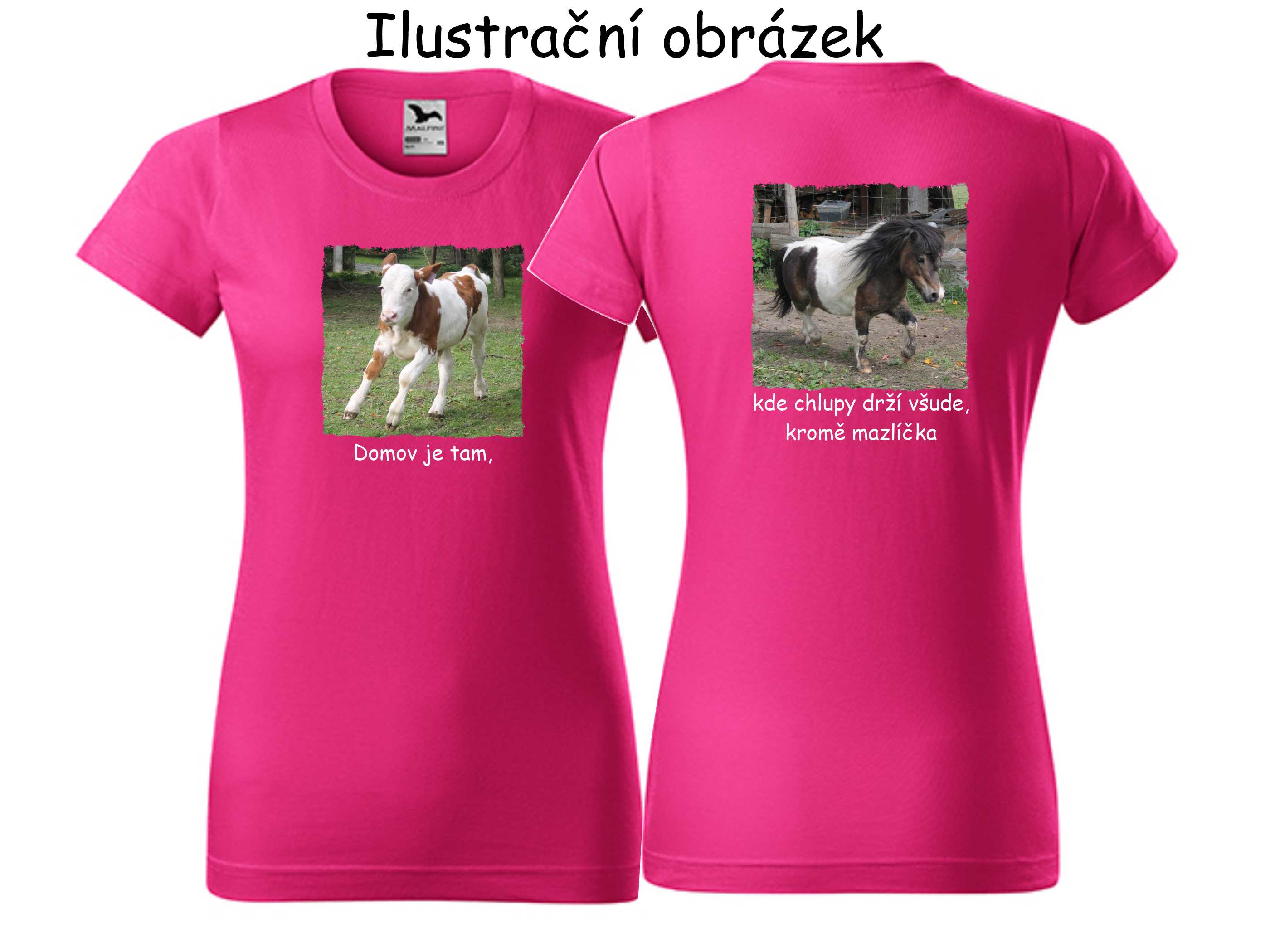 Triko s vlastním motivem - oboustranné