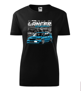 Lancer evo blue
