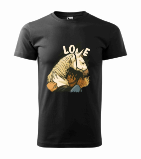 Tričko mezi koňskýma ušima Love